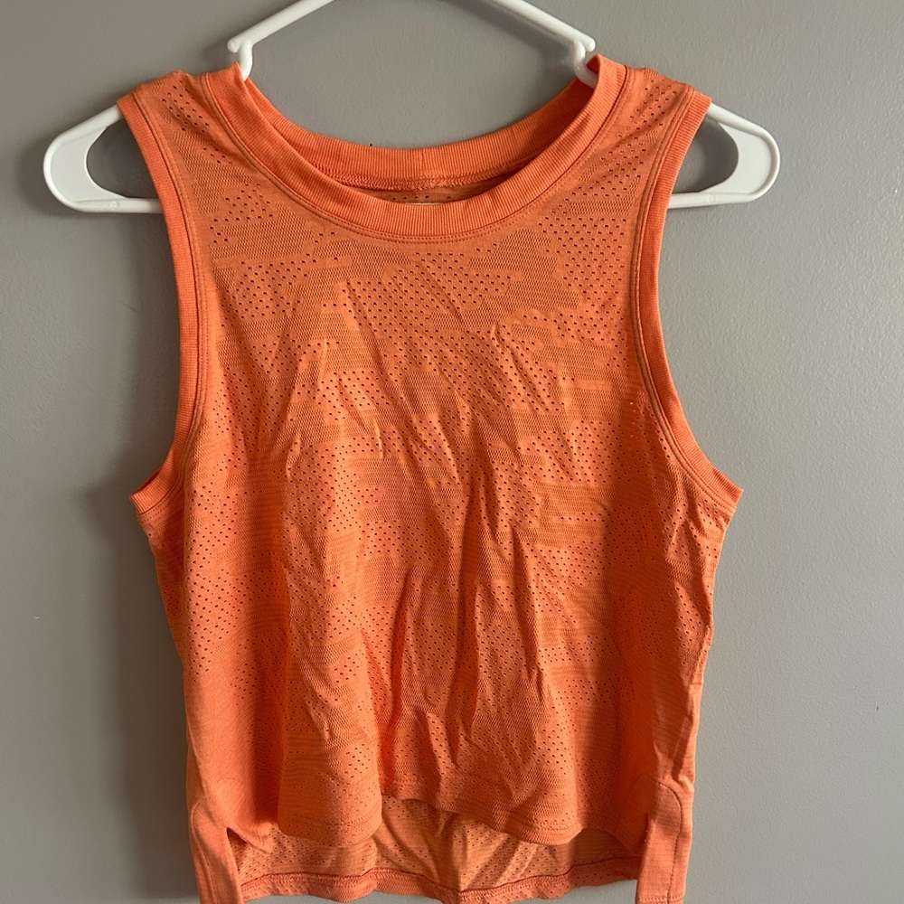 Lululemon Athletica Orange Tank Top